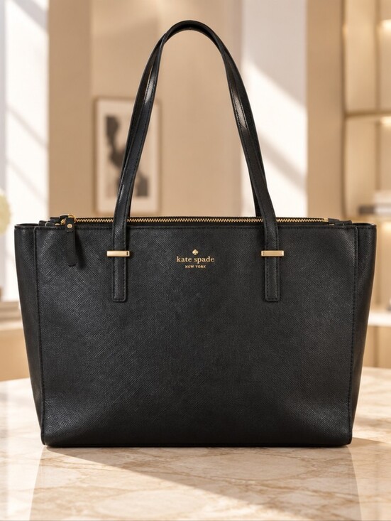 kate spade Handbags - Kate Spade New York Black Saffiano Leather Tote